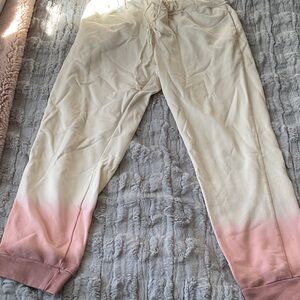 Mustard Seed Cream and Pink Ombre Joggers